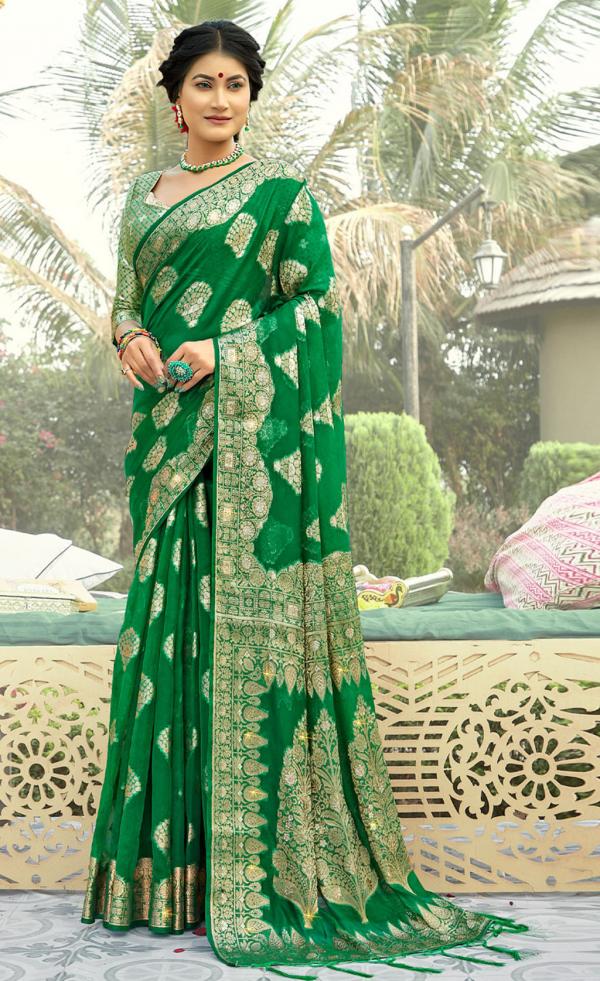 Bunawat Manbhawan Traditiona Designer Organza Saree Collection